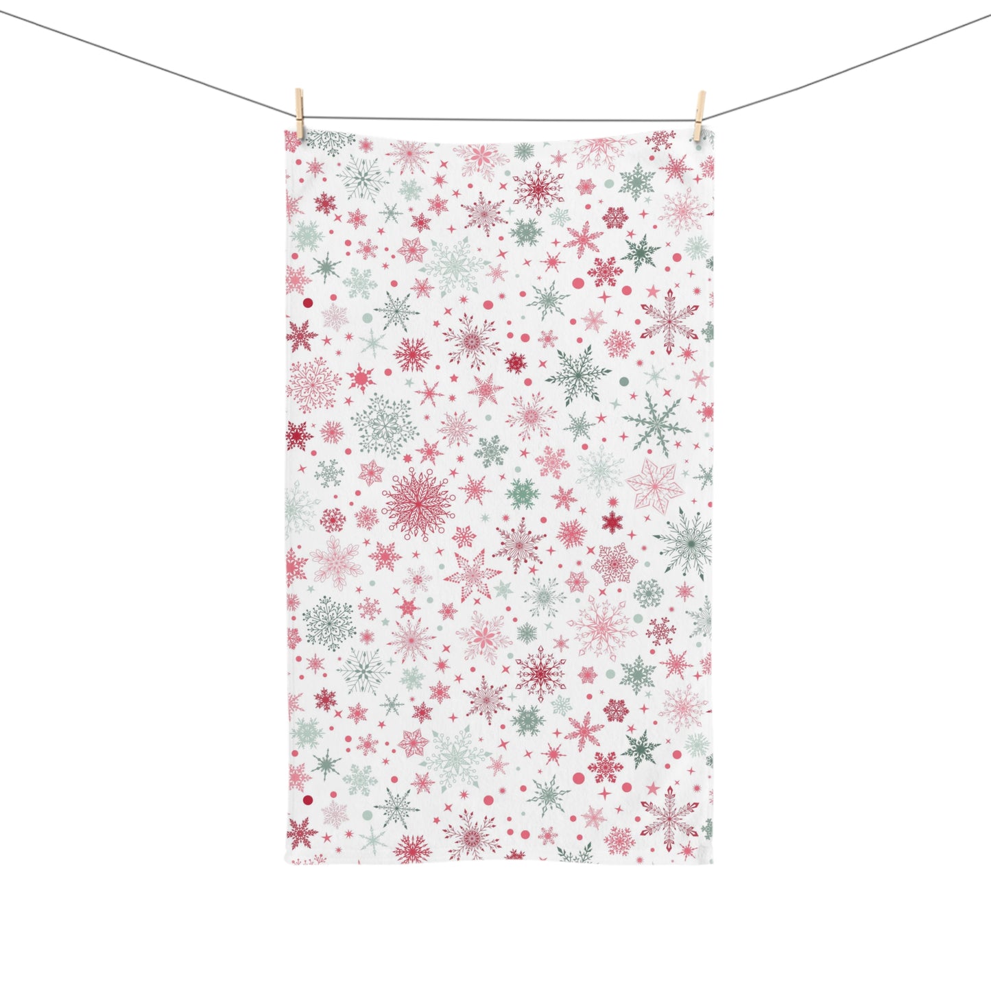 Christmas Snowflakes Pattern Soft Hand Towel T00093