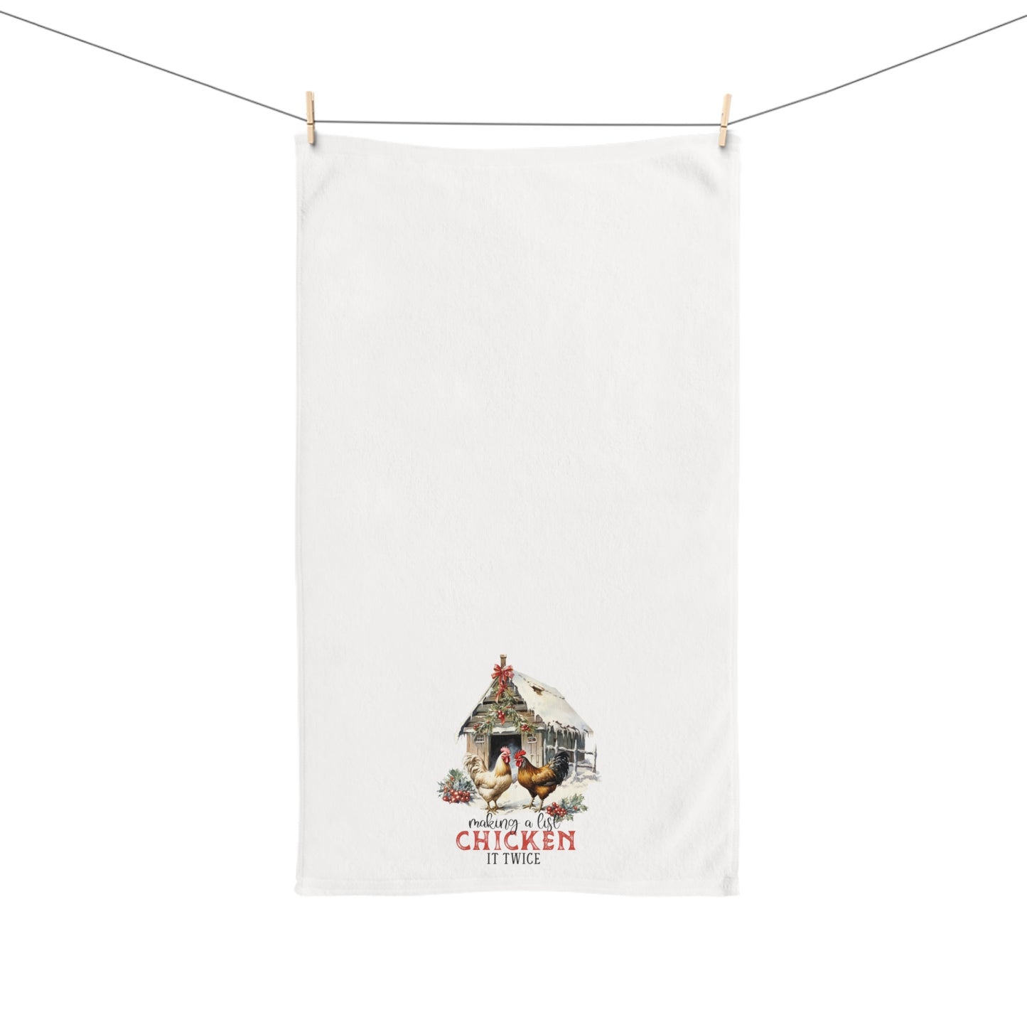 Making A List Chicken It Twice Soft Hand Towel T00105