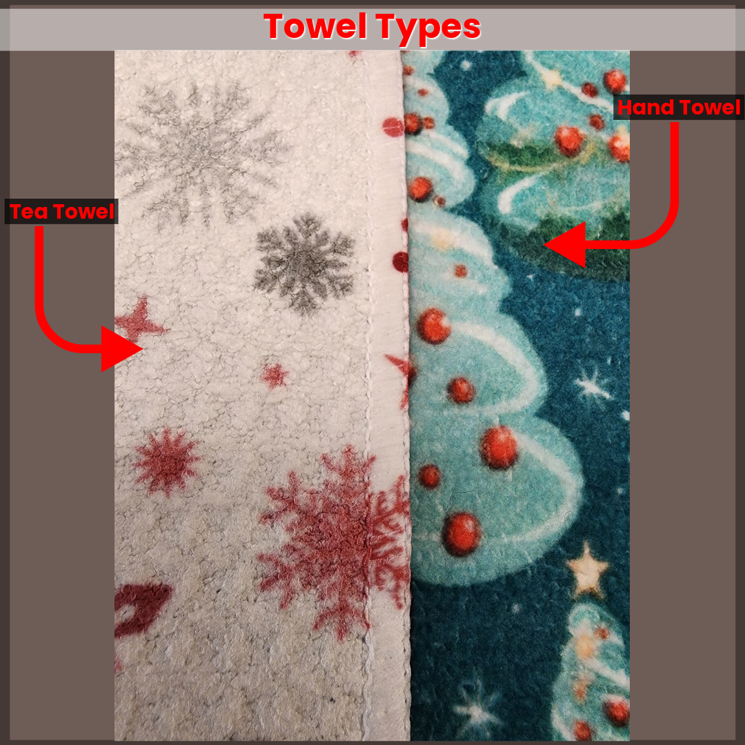 Retro Christmas Trees Pattern Soft Hand Towel T00121