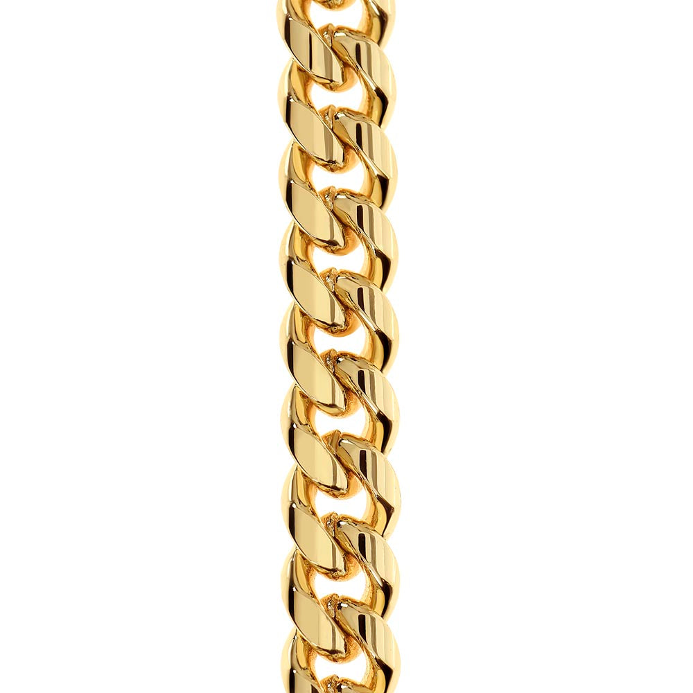 Gift for Son From Dad - Go Further Grad Cuban Link Chain