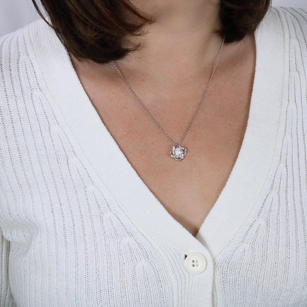 Gift For The Love Of My Life - Moment We Met Love Knot Necklace