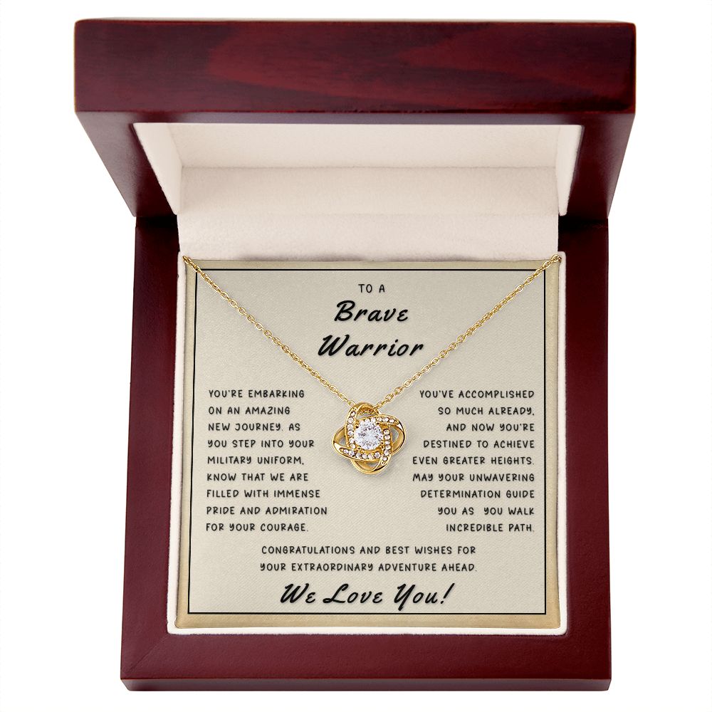 Gift for Graduate From Us - Embarking Love Knot Necklace