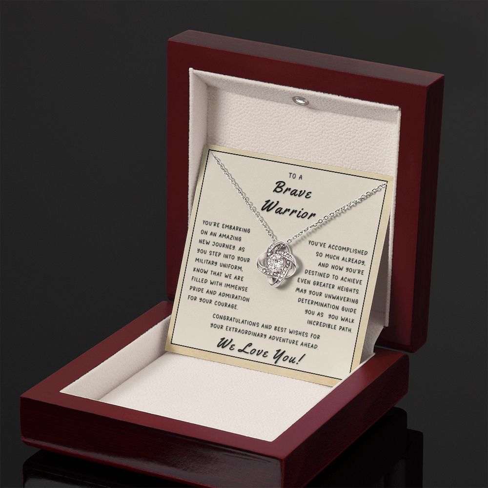 Gift for Graduate From Us - Embarking Love Knot Necklace