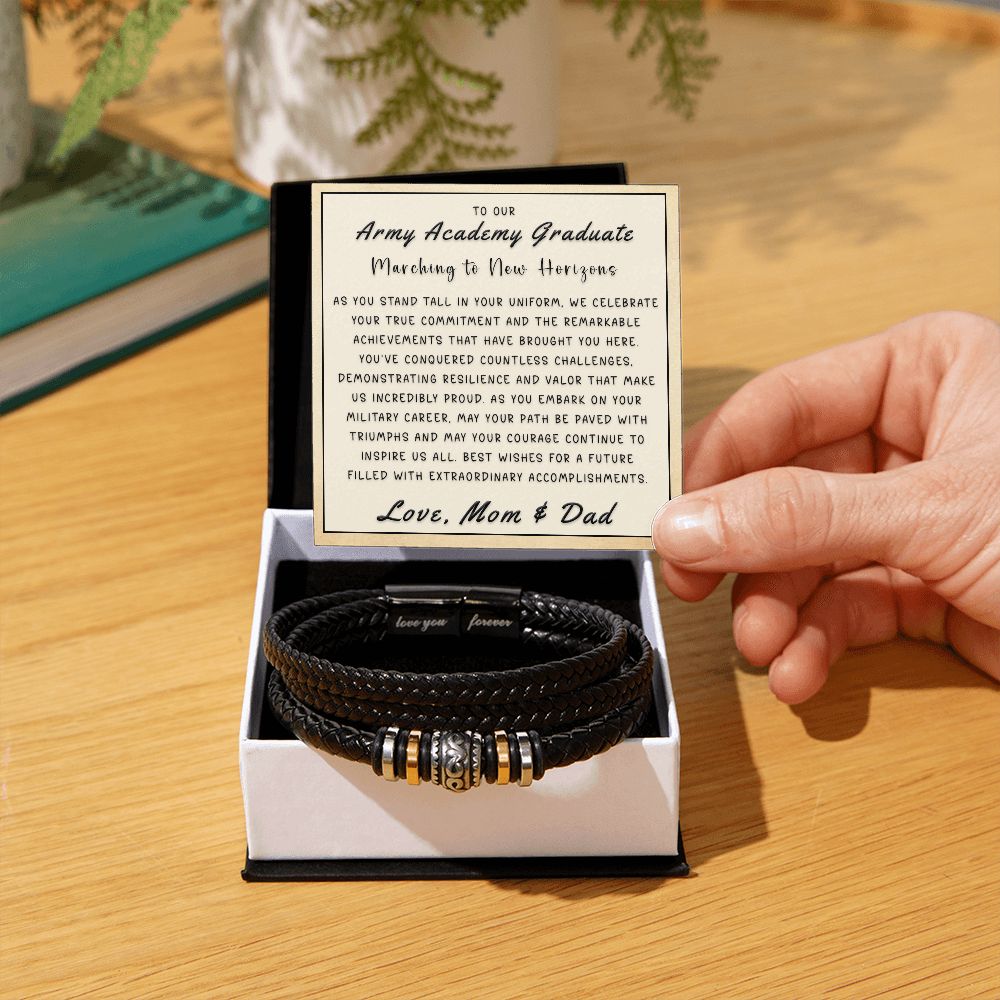 Gift for Son From Mom & Dad - New Horizons Love You Forever Bracelet