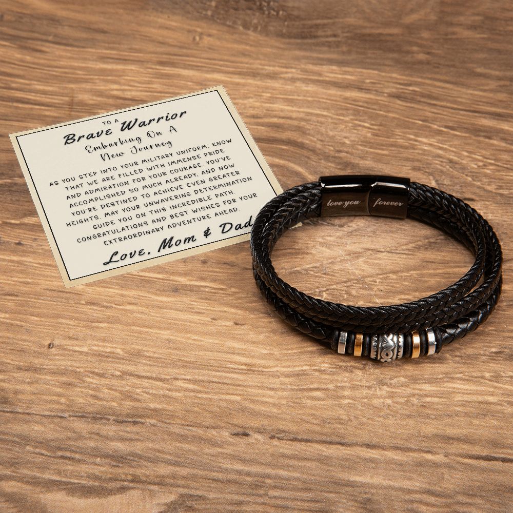 Gift for Son From Mom & Dad - Embarking Love You Forever Bracelet