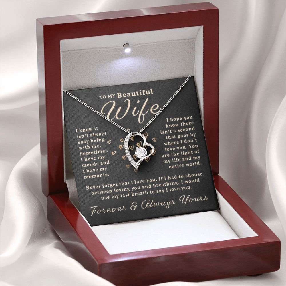 Gift For Wife - My Last Breath Forever Love Necklace