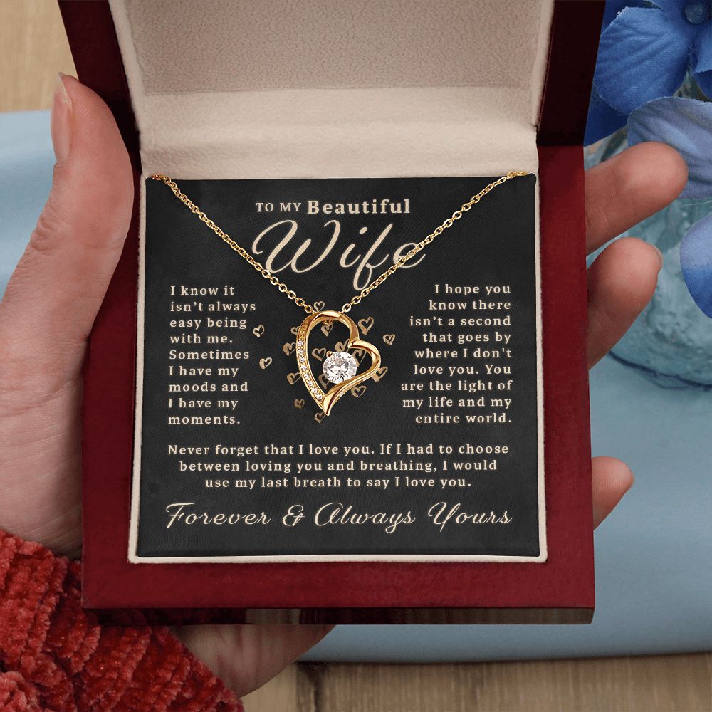 Gift For Wife - My Last Breath Forever Love Necklace