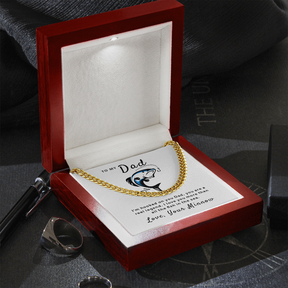 Gift For Dad from Your Minnow - Reel Legend Cuban Link Chain