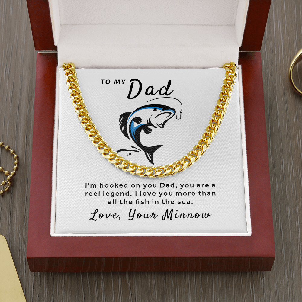 Gift For Dad from Your Minnow - Reel Legend Cuban Link Chain