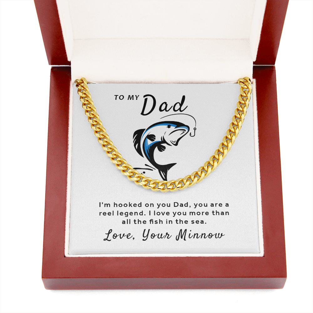 Gift For Dad from Your Minnow - Reel Legend Cuban Link Chain