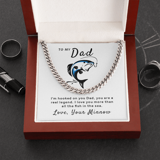 Gift For Dad from Your Minnow - Reel Legend Cuban Link Chain