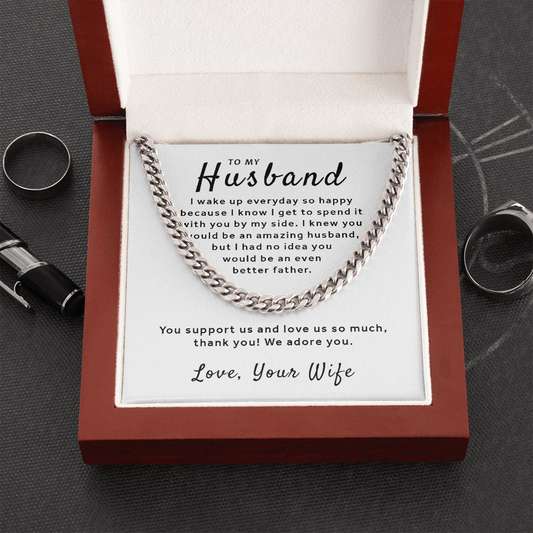 Gift For Husband From Wife - You By My Side Cuban Link Chain