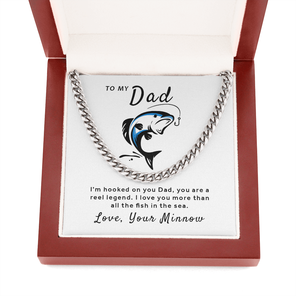 Gift For Dad from Your Minnow - Reel Legend Cuban Link Chain