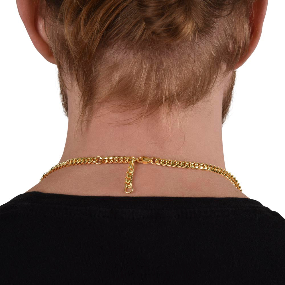 Gift For Future Husband - Take My Heart Cuban Link Chain