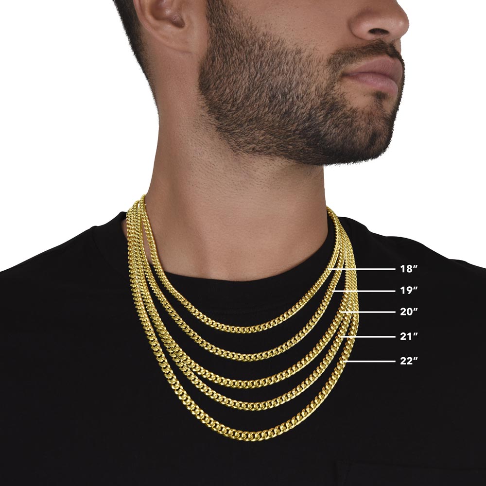 Gift For My Man - With You I'm Home Cuban Link Chain