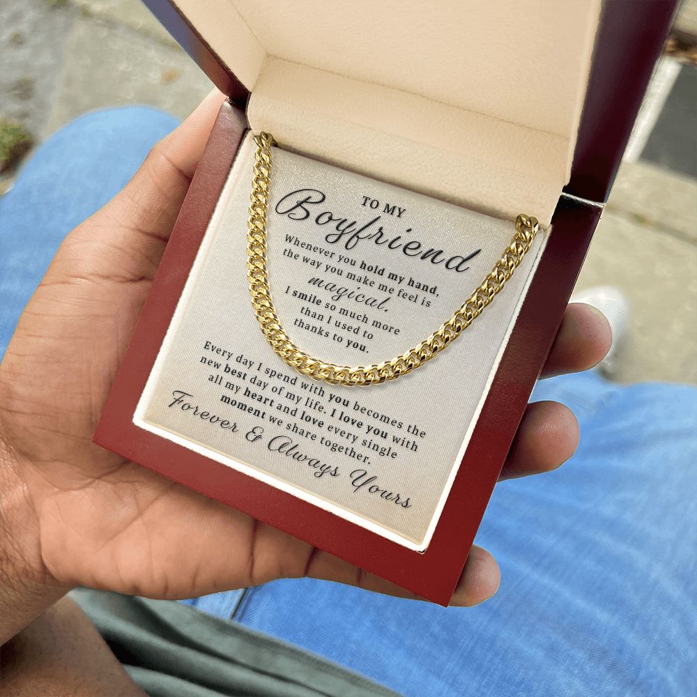 Gift For Boyfriend - Make Me Feel Magical Cuban Link Chain