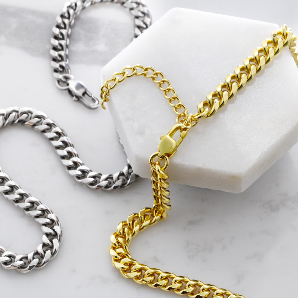 Gift for Boyfriend - Miles Between Us Cuban Link Chain