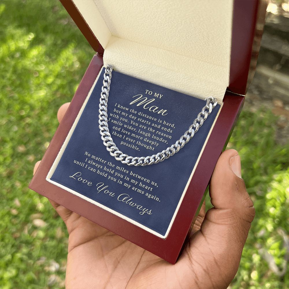 Gift for My Man - Miles Between Us Cuban Link Chain