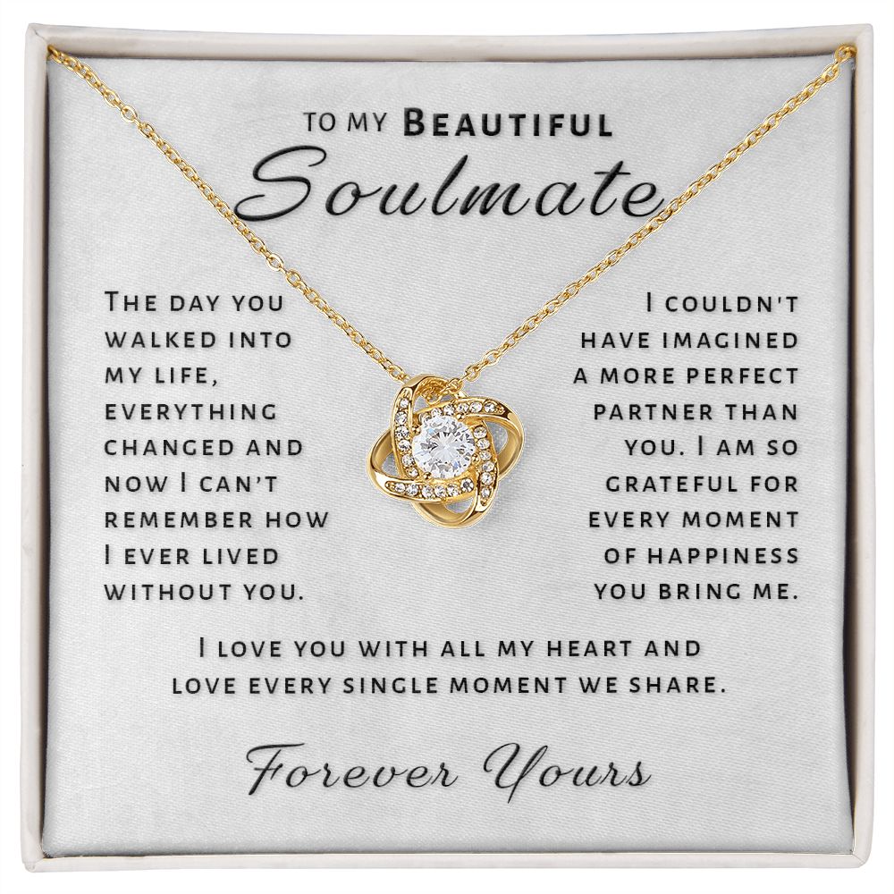 Gift For Soulmate - Perfect Partner Love Knot Necklace