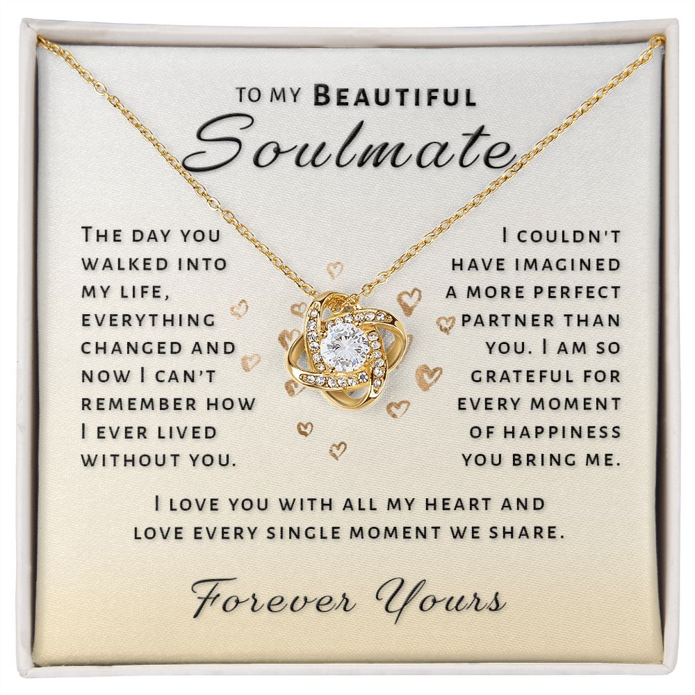 Gift For Soulmate - Perfect Partner Love Knot Necklace