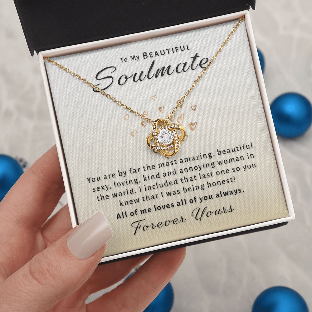 Gift For Soulmate - Most Amazing Love Knot Necklace