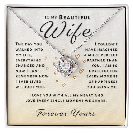 Gift For Wife - Perfect Partner Love Knot Necklace