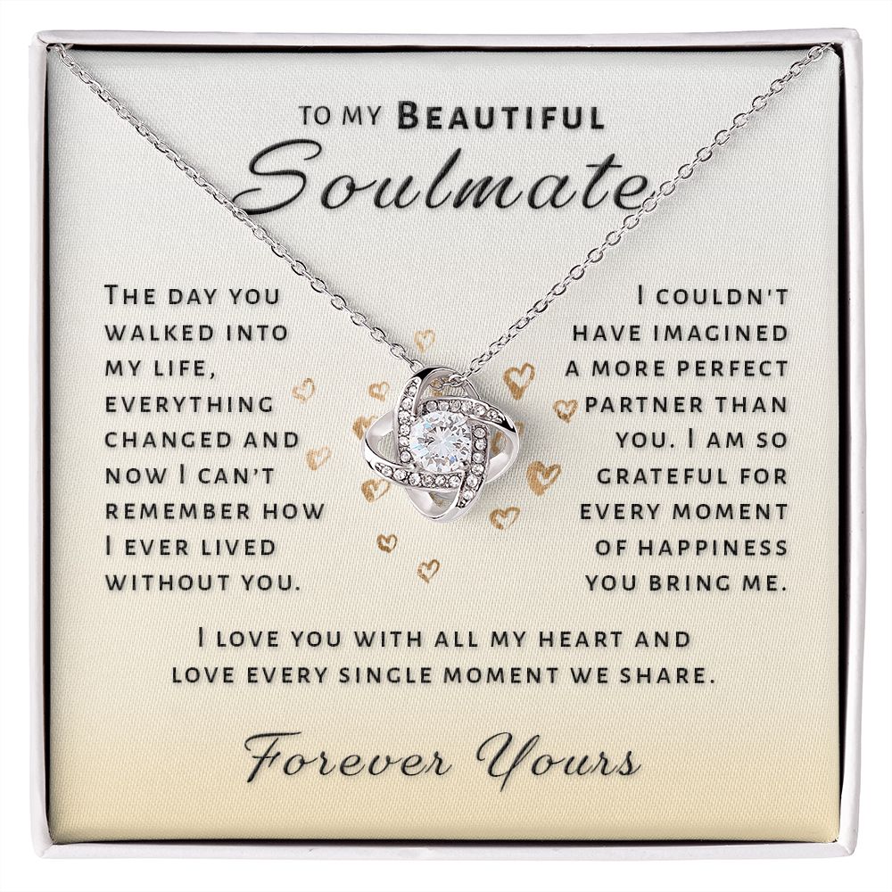 Gift For Soulmate - Perfect Partner Love Knot Necklace