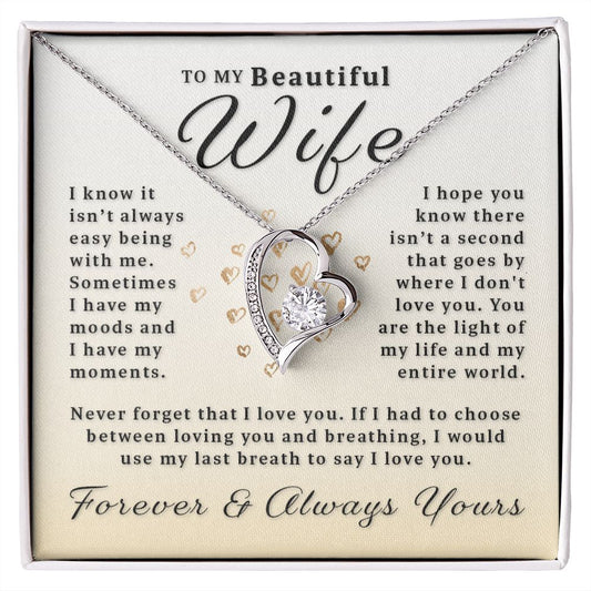 Gift For Wife - My Last Breath Forever Love Necklace