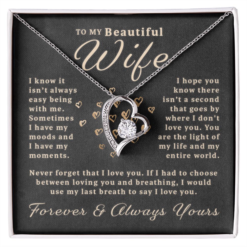 Gift For Wife - My Last Breath Forever Love Necklace