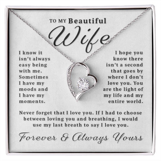 Gift For Wife - My Last Breath Forever Love Necklace