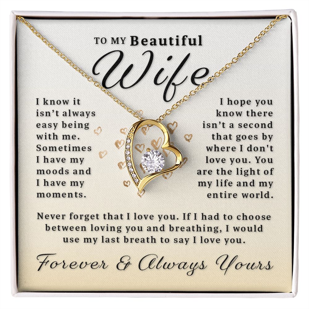 Gift For Wife - My Last Breath Forever Love Necklace