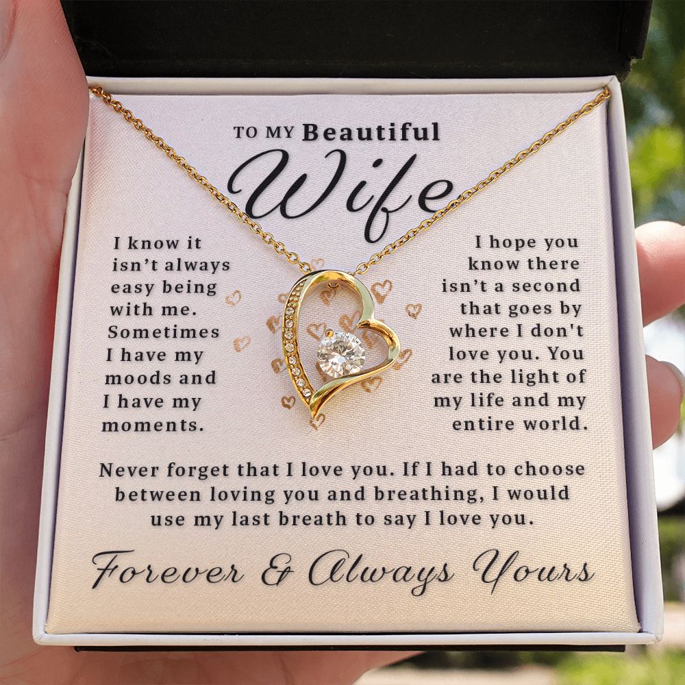 Gift For Wife - My Last Breath Forever Love Necklace