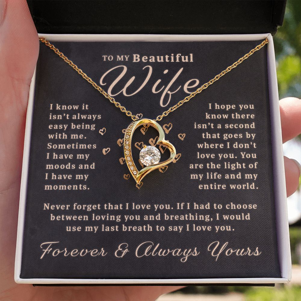 Gift For Wife - My Last Breath Forever Love Necklace