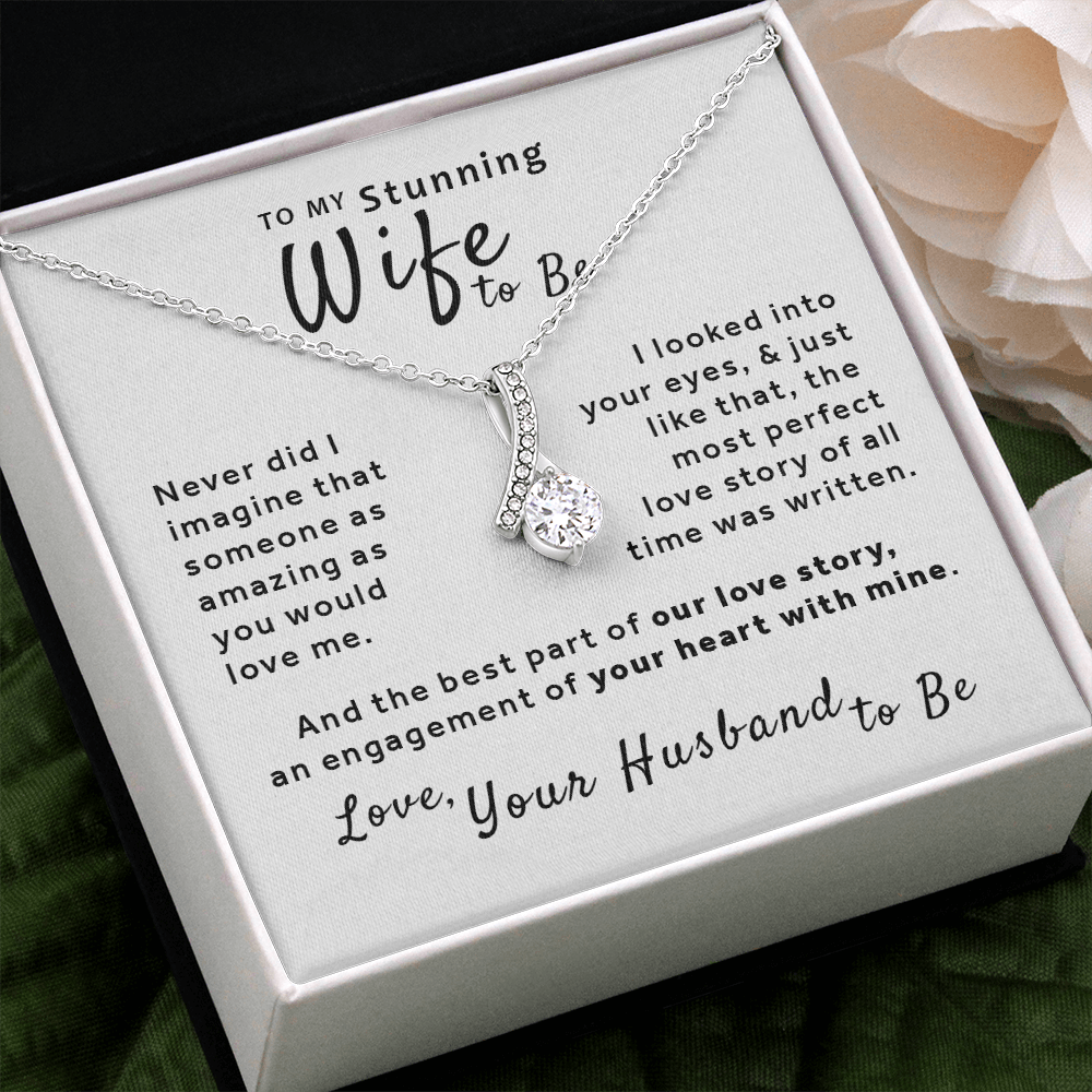 Gift For Wife to Be From Husband to Be - Love Story Alluring Beauty Necklace