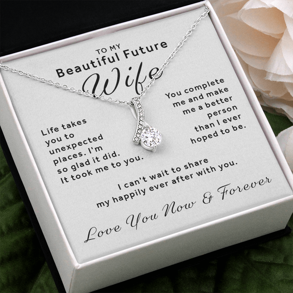 Gift For Future Wife - You Complete Me Alluring Beauty Necklace