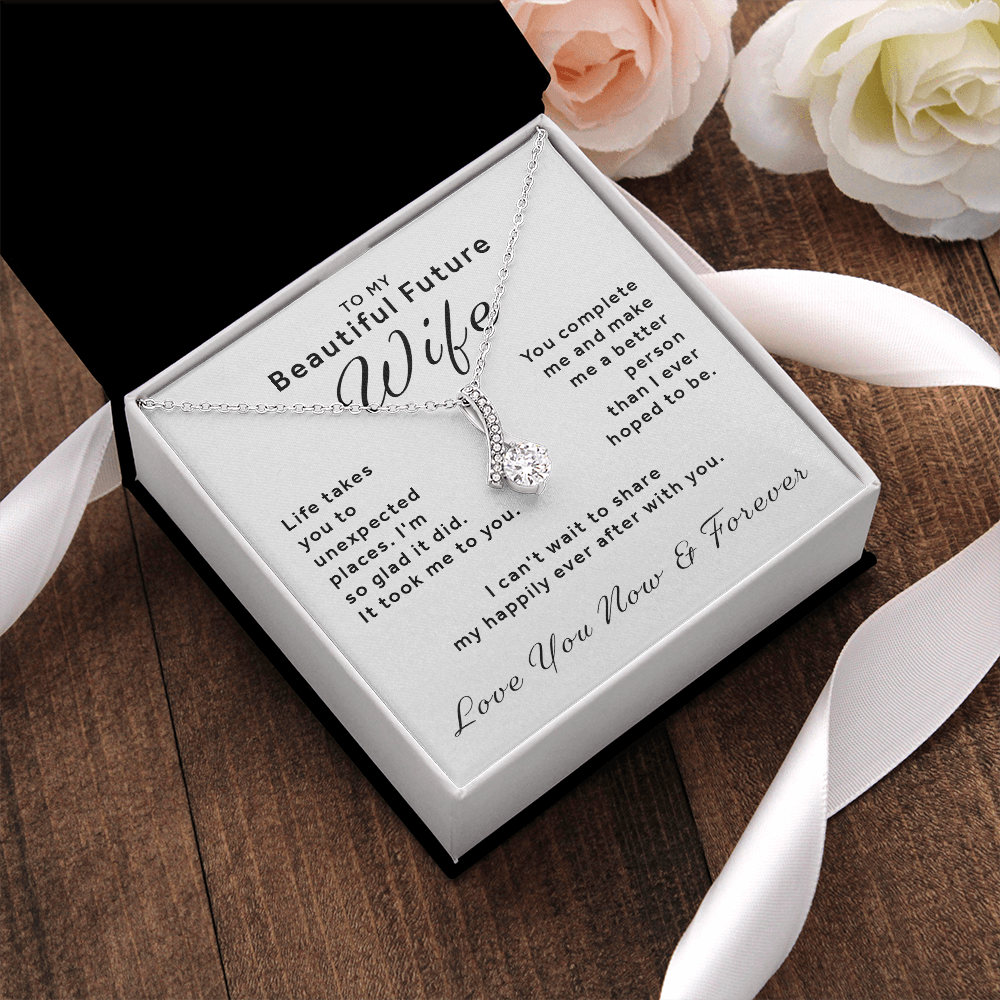 Gift For Future Wife - You Complete Me Alluring Beauty Necklace