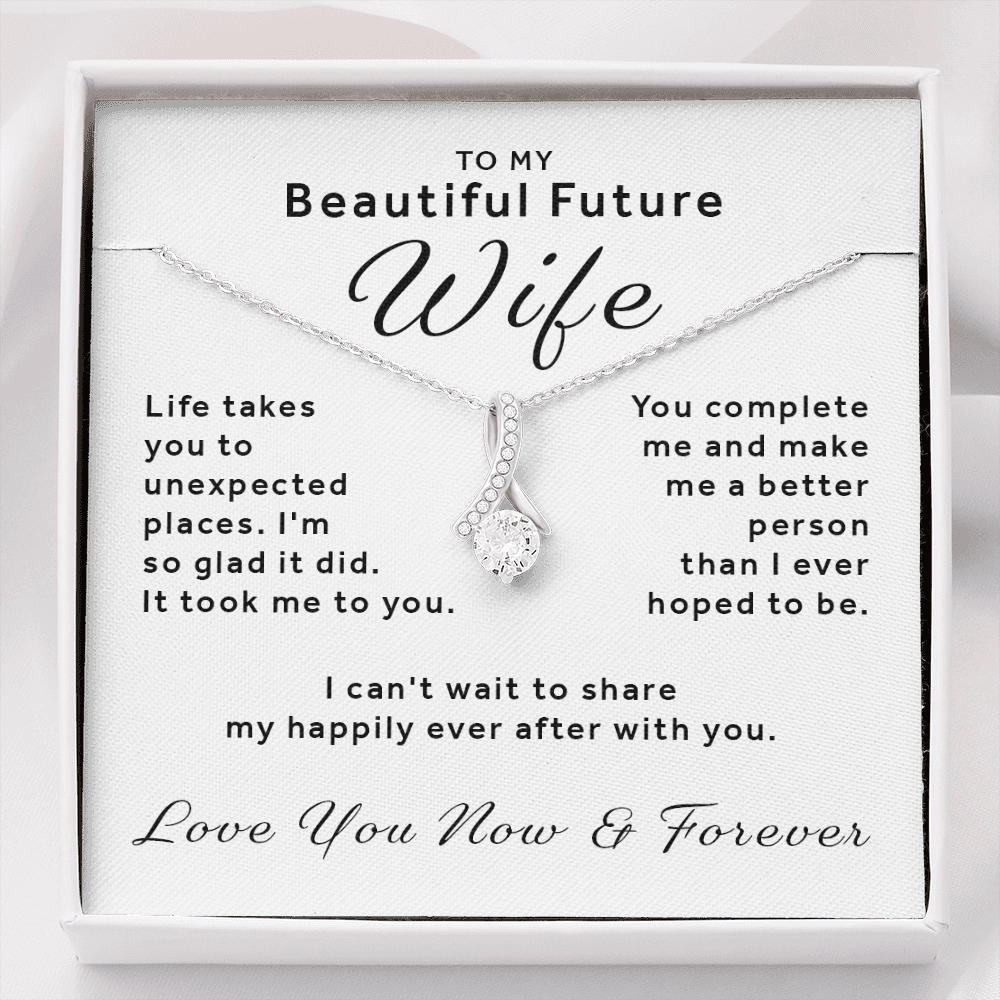 Gift For Future Wife - You Complete Me Alluring Beauty Necklace