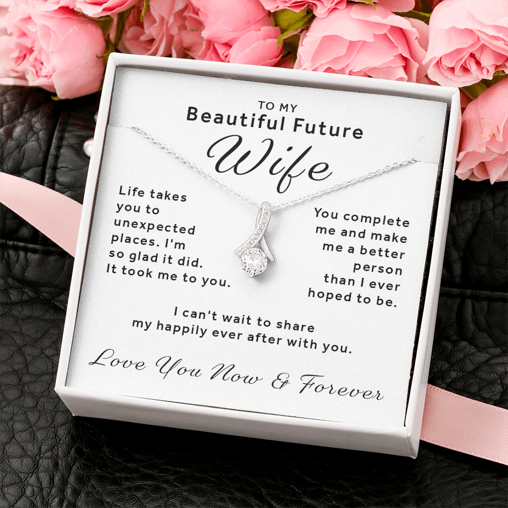 Gift For Future Wife - You Complete Me Alluring Beauty Necklace