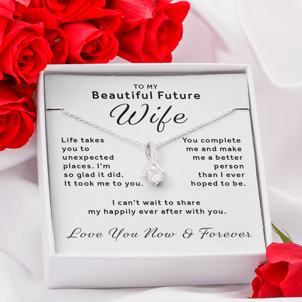 Gift For Future Wife - You Complete Me Alluring Beauty Necklace