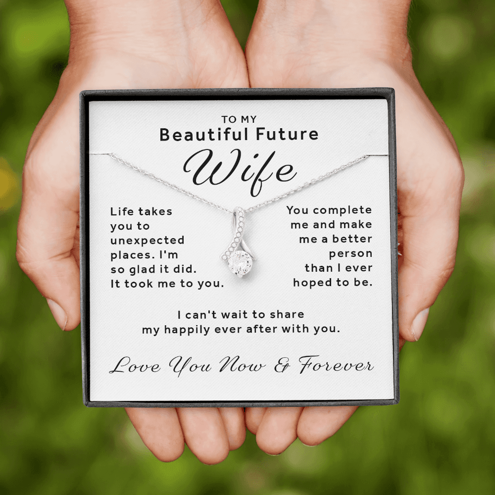 Gift For Future Wife - You Complete Me Alluring Beauty Necklace