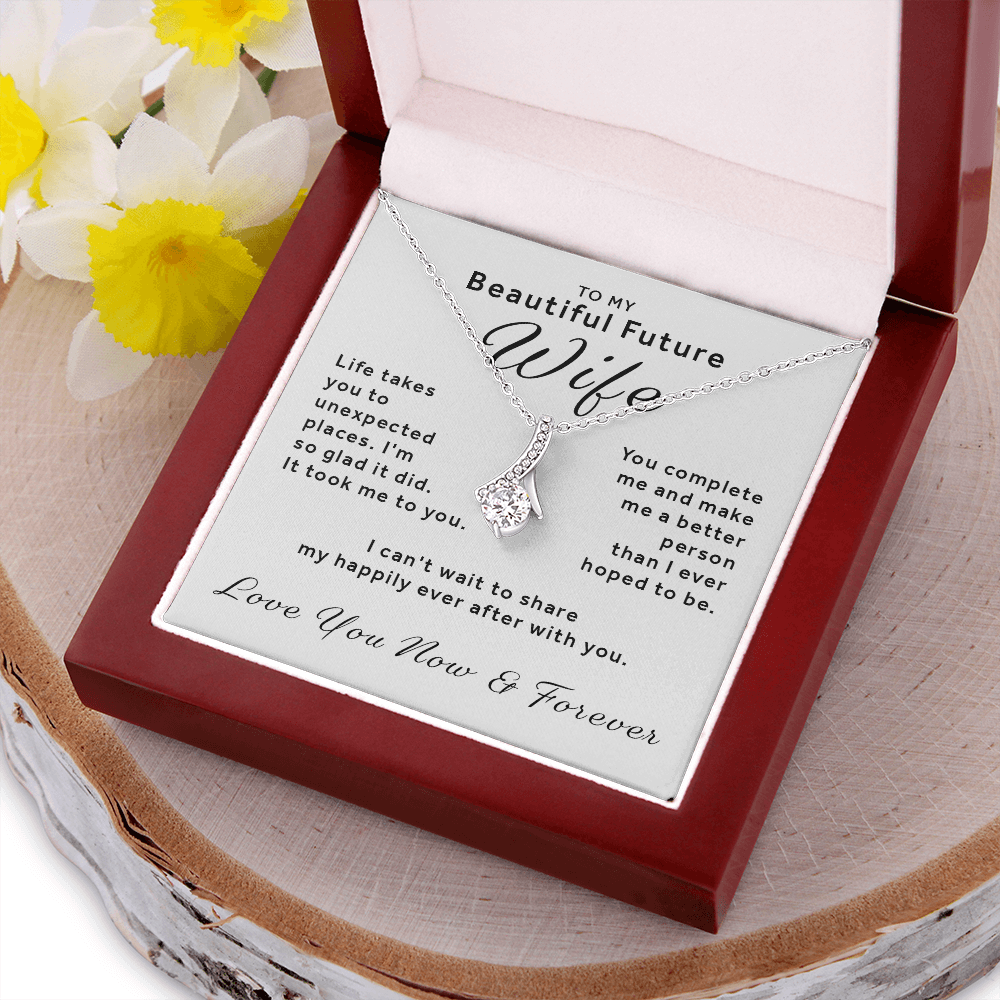 Gift For Future Wife - You Complete Me Alluring Beauty Necklace