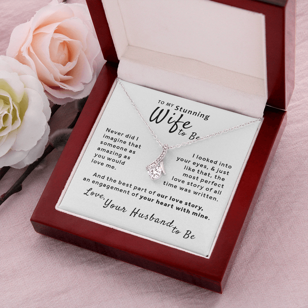 Gift For Wife to Be From Husband to Be - Love Story Alluring Beauty Necklace