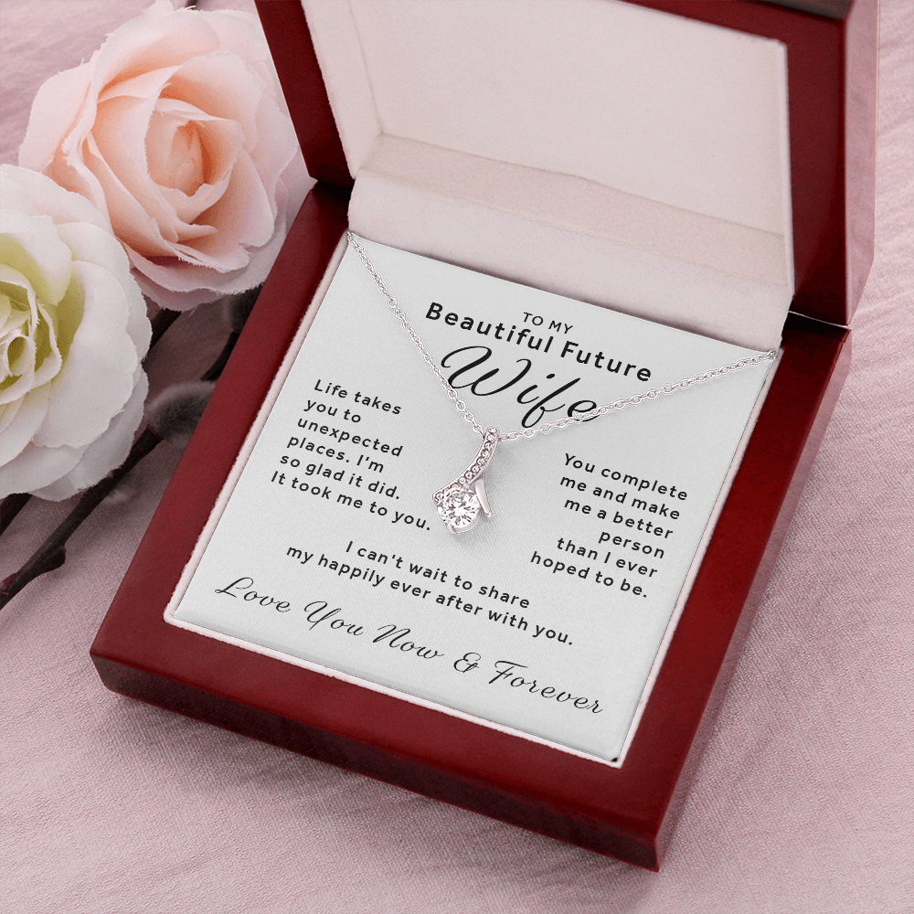 Gift For Future Wife - You Complete Me Alluring Beauty Necklace