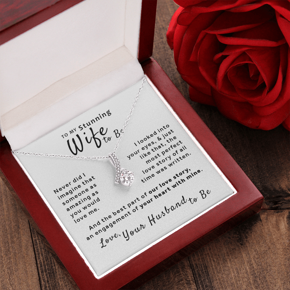 Gift For Wife to Be From Husband to Be - Love Story Alluring Beauty Necklace